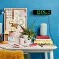 thumbnail image 5 of Digital Wall Clock Large Display with Time, Date, Temperature, LED Digital Alarm Clock with Snooze, 5 of 5