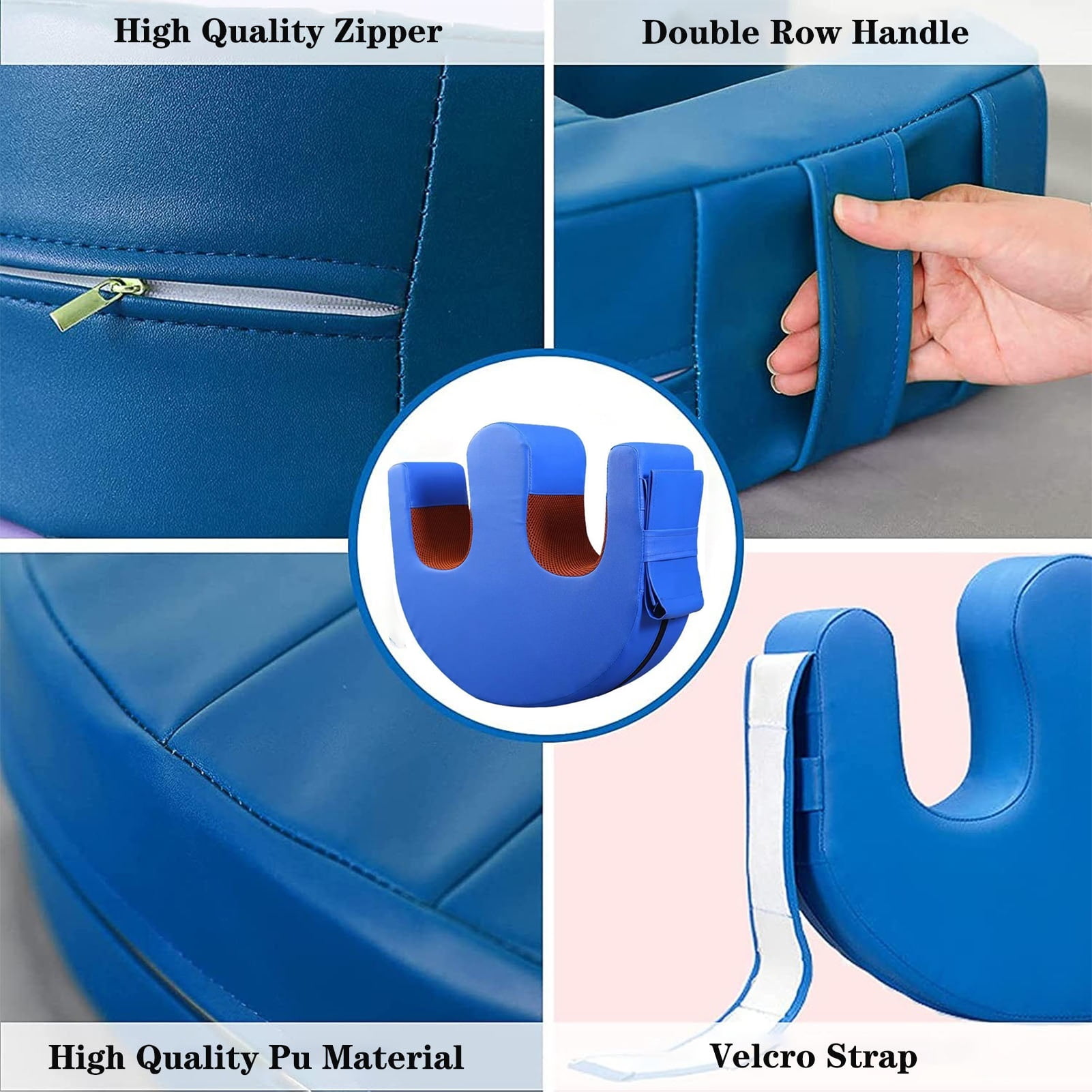 Bedridden Patient Turning Device-Multifunctional Turning Pillow PU Leather Anti-Bedsore Waterproof Paralyzed Bed Shift Nursing Products Helping The Elderly Turn Over Pillow