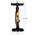 thumbnail image 2 of Bomba para bicicleta BV Steel de 160 PSI de alta presión con manómetro Schrader, 2 of 8