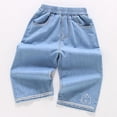 thumbnail image 5 of MuXiKeJi Clothes Jeans Baggy Lace Soft Straight Wide Leg Denim Pants Lightweight Fashion Summer Casual Bottoms Girls Denim Pants, 5 of 7