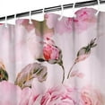 thumbnail image 4 of Waterproof Pioneer Shower Curtain 84x72 Inch Polyester Unique Colorful Floral Shower Curtain for Bathroom Hotel Home Decor with 12 Plastic Hooks, 4 of 5