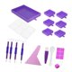 thumbnail image 2 of Kits de Bandejas de Pintura de Diamantes Macarena 5D Multifuncional para Adultos Soporte de Bandeja de Pin Púrpura, 2 of 7