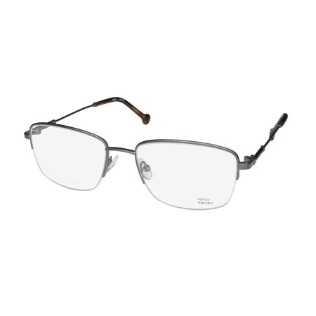 TIMEX 4:49 PM TITANIUM HALF-RIMLESS LIGHT WEIGHT PREMIUM EYEGLASS FRAME/GLASSES