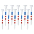 thumbnail image 1 of Visland Golf Tees Unbreakable Plastic Golf Tees Reduces Friction Side Spin Golf Accessories USA Flag Pattern Long Golf Tees Bulk, 1 of 8