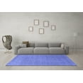 thumbnail image 3 of Ahgly Company Machine Washable Indoor Rectangle Oriental Blue Industrial Area Rugs, 7' x 10', 3 of 4