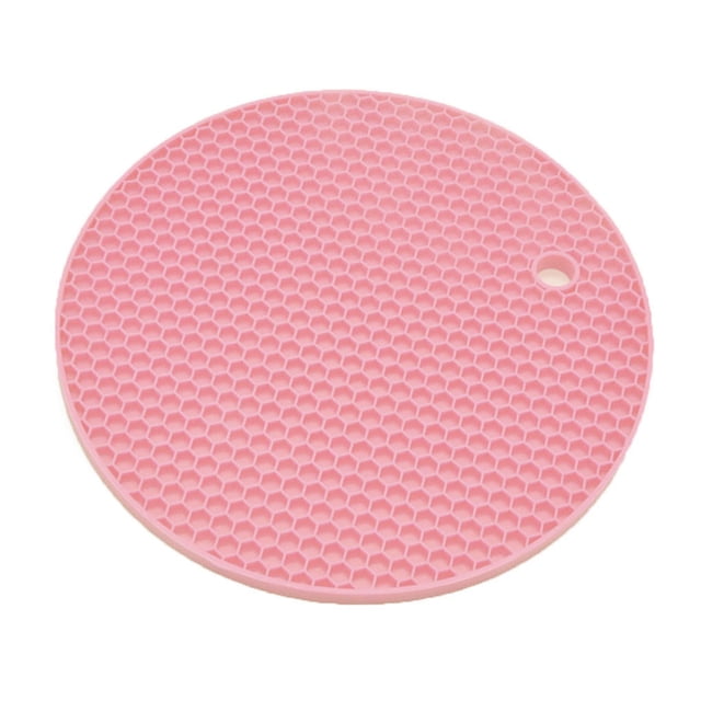 Tapis en Caoutchouc Antidérapant Résistant à la Chaleur, Coussin Rond Coloré, Dessous de Verre, Support de Pot, Tapis en Silicone