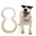 thumbnail image 3 of Dog Chain Collar Chunky: Metal Pet Training Choker Collar Puppy Chain Necklace, 3 of 10
