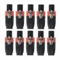 Conector de cable de audio macho de 4 polos de 10 piezas para cable NEUTRIK NL4F
