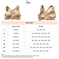 thumbnail image 5 of BIMEI Women's Mastectomy Zip Front Sports Bra Plus Size Yoga Wireless Post-Surgery Bra Beige 4XL, 5 of 5