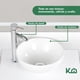 thumbnail image 4 of Gabinete Para Baño KingsHouse Mueble Lavamanos Ovalín y Monomando Fibra de Madera MFC blanco, 4 of 8