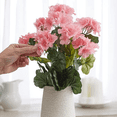 thumbnail image 2 of Fake Light Pink Geranium Bush  - For Indoor Spring and Summer Arrangements and Home Decor, 2 of 5