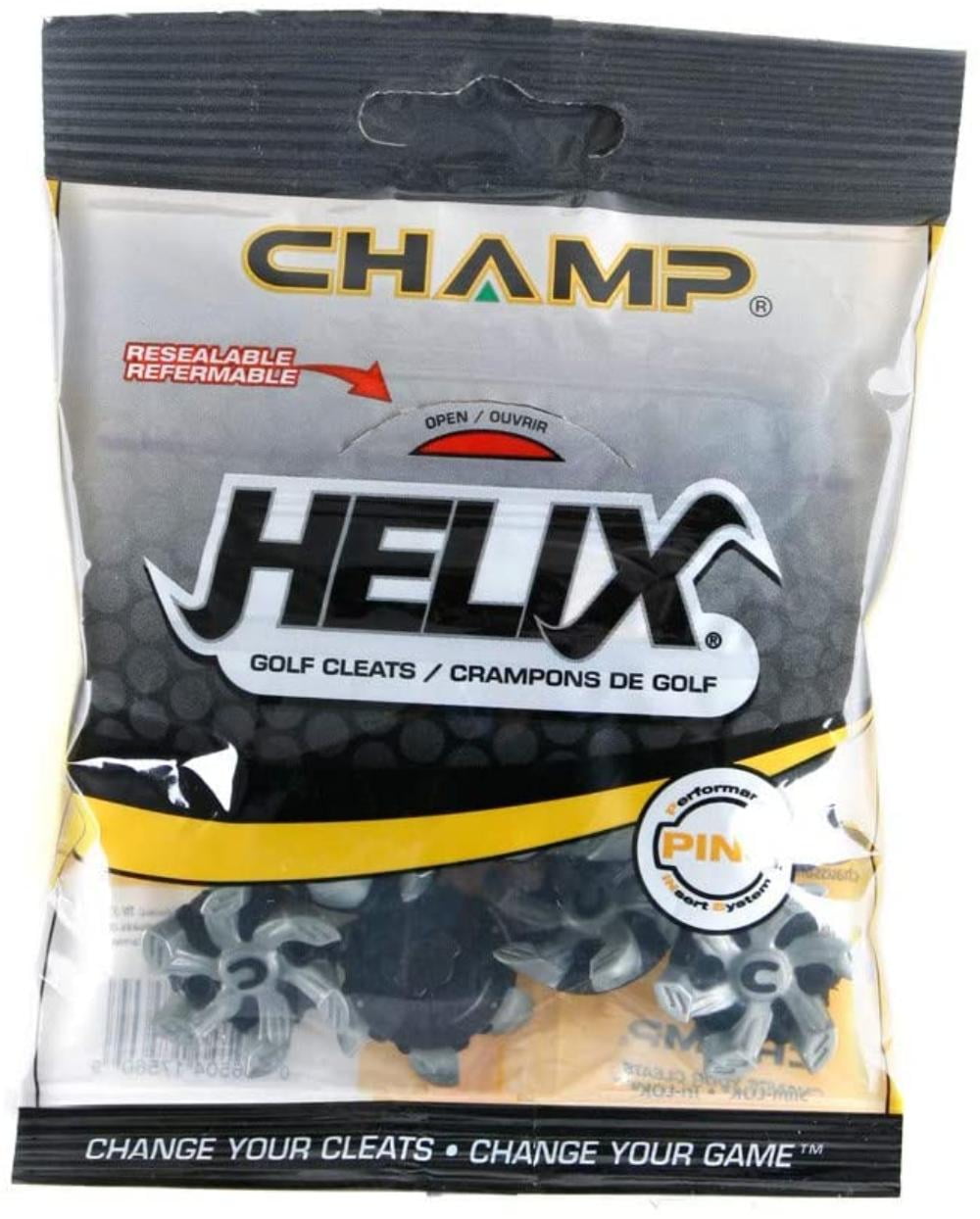 Champ Helix PINS Golf Spikes, Includes 1 set of replacement cleats that