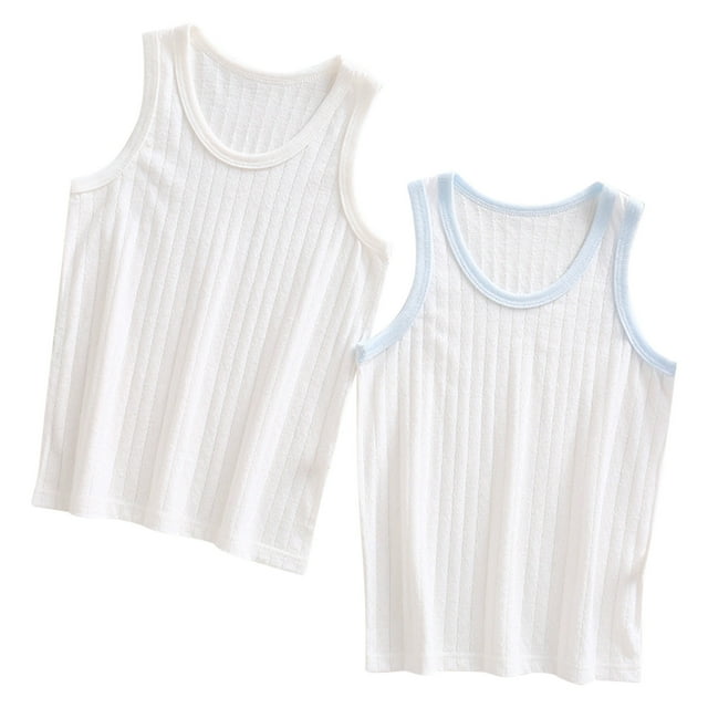 Timegard Baby Clothes for Girls 2pc Sleeveless Solid Color Tee Basic Tank Top Cute Comfy Round Neck Summer