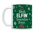thumbnail image 2 of ThisWear Grandpa Christmas Presents Best Elfin Grandpa Ever Mug Set 11 ounce 2 Pack Coffee Mugs Green, 2 of 4