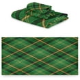 thumbnail image 2 of SKYSONIC 3 Pack Towel Vintage Irish Green Plaid Classial Buffalo Check Cotton Bath Towel Set (1 Bath Towel, 1 Hand Towel, 1 Washcloth) for Bathroom, Super Soft and Quick Dry Towels, 2 of 7