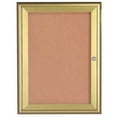 thumbnail image 1 of Aarco Products WFC3624G 1-Door Water Fall Style Bulletin Board - Gold, 1 of 1