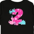 thumbnail image 4 of Inktastic Dinosaur Party-second Birthday Girls Long Sleeve Toddler T-Shirt, 4 of 5
