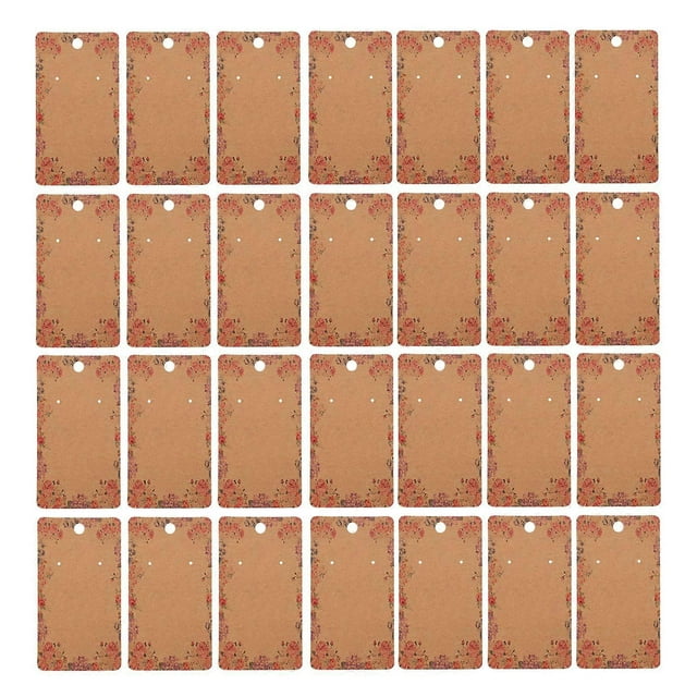 100 Pcs Earring Cards Jewelry Display Cards Necklace Display Cards Packaging Cards