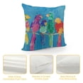 thumbnail image 4 of Orinice Birds Branch Blue Background Graphic Decorative Cushion Throw Pillow Cover 12x12in, 4 of 5
