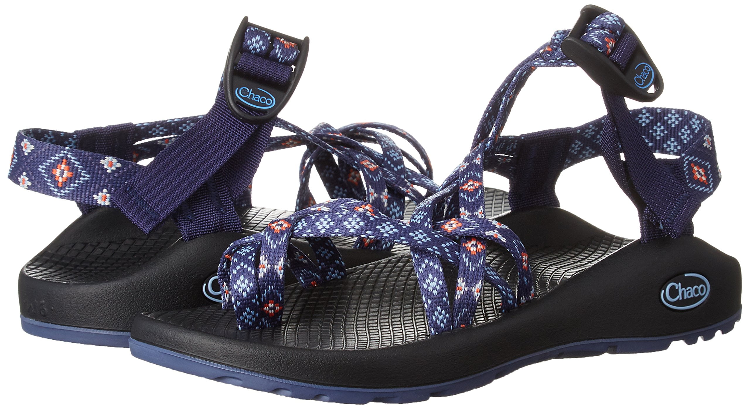 pink and blue chacos