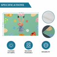 thumbnail image 6 of Spring Easter Placemats Set of 4, Bunny Colorful Eggs Floral Green Placemats for Dining Table, Place Mats for Kitchen Tabletop, Waterproof Wipeable Dining Table Mats Set, 6 of 9