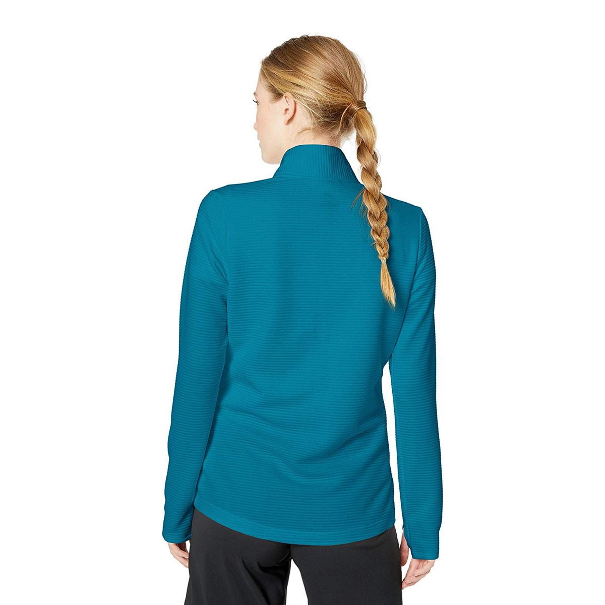 adidas Ladies Essentials Full-Zip Sweatshirt Active Teal Medium