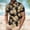 2#Black, variant on DPTALR Men's Casual Printed Button Turndown Collar Short Sleeve Pullover T-shirt Blouse,Green, XXXXL