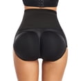 thumbnail image 4 of BIMEI One-piece High Waist Seamless 3D Butt Lifter Padded Panties Hip Enhancer Underwear Control Briefs ,Black,M, 4 of 6