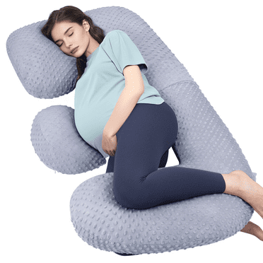 Pregnancy Pillows for Sleeping, 60 Inch Maternity Pillow with Pregnancy Wedge Pillow for Belly Support, E Shaped Full Body Maternity Pillow with Removable Cover for Side Sleeper, Pregnancy Must Haves