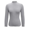 thumbnail image 4 of Vente de Liquidation! Rigardu Pull-Over Ample Automne et Hiver pour Femmes Col Rond Manches Longues T-Shirt Gris S, 4 of 5