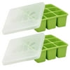 NUK Homemade Baby Food Flexible Freezer Tray and Lid Set (Pack of 2)