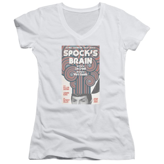 Star Trek Tos Episode 56 Junior Women's V-Neck T-Shirt White