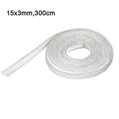 

BLUESON Pellet Stove Heating Gasket With Self-adhesive Oven Door Seal Flat Rope 15x 3mm