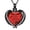 B/Red, variant on God has you in his arms, I have you in my heart - Angel Wing Crystal Heart Urn Pendant Cremation Jewelry for Ashes Holder Memory Necklace Human Pet Memorial Jewelry