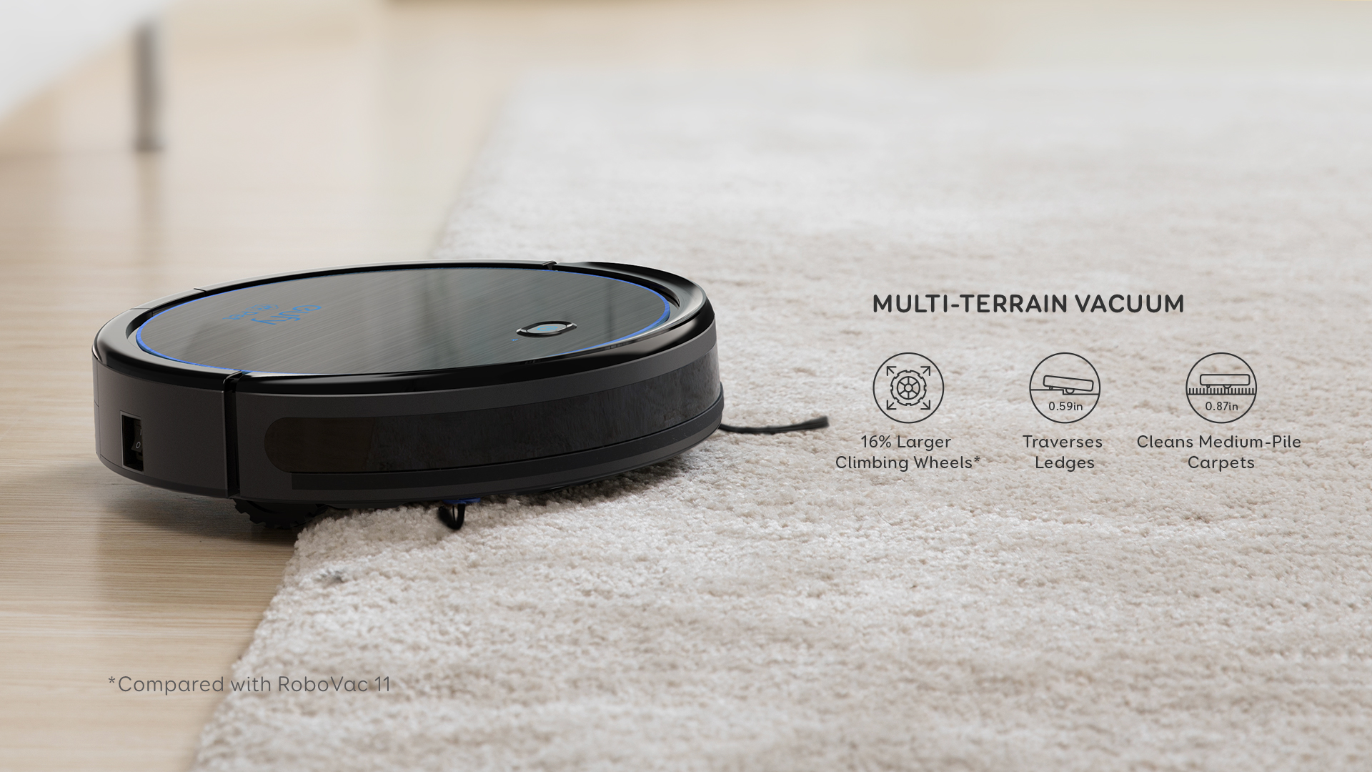 Anker eufy RoboVac 11c Pet Edition Wi-Fi Connected Robot Vacuum - image 5 of 9