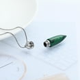 thumbnail image 5 of Turquoise Urn Necklace for Ashes Bullet Cremation Urn Necklace for Ashes Keepsake Memorial Pendant Stainless Steel Urn Ashes Locket for Men / Women, 5 of 6