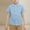Blue, variant on Liyamei Toddler Boys Girls Short Sleeve Summer Casual Gentleman Tops Beach Holiday Solid Shirts T Shirt Boys Shirts Size 2-3 Years