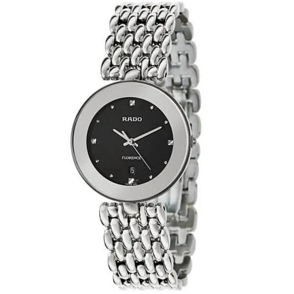 Rado Men's Florence Stainless Steel Quartz Wristwatch, Silver