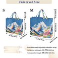 thumbnail image 2 of FORMRS Womens Corduroy Tote Bag Crossbody Shoulder Handbag with Pocket, Abstract Snow Mountain, 2 of 7