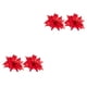 thumbnail image 2 of Yuarrent 2 piezas 25 cm Glitter Poinsettia Navidad flores artificiales de franela Type4 NO4, 2 of 6