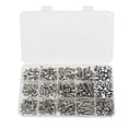 thumbnail image 1 of 304 Stainless Steel Assorted Fastener Kit - 500 Pieces Boxed Set with M3, M4, M5 Round Head Bolts, Pan Head Hex Socket Screws & Nuts (No Wrench Included) - PP Storage Case, Total Weight 517g,, 1 of 5