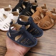 thumbnail image 4 of adviicd White Baby Shoes Baby Sandals Girl 6-12 Months Baby Girls Boys Sandals 0-24 Months Toddler Summer Baby Shoes Non-Slip Rubber Sole, Walking Shoes Blue 4, 4 of 5