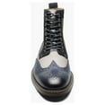 thumbnail image 3 of Stacy Adams Finnegan Wingtip Lace Up Boot Suede Leather Navy Multi 25427-492, 3 of 7