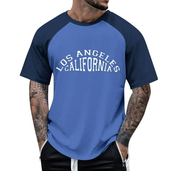 Afdoent T Shirts For Men T Shirts Casual Wear Stylish Color Block Design Versatile Short Sleeve Tees Spring Summer Fall And Winter Soft Comfort Tee Shirts