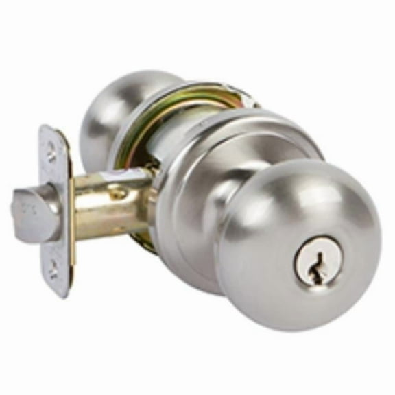 The Delaney 318522 Grade 2 Aubryn Keyed Entry & Deadbolt, Satin Nickel
