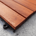 thumbnail image 3 of Tava Home – Piso de Madera para Exterior (Caja con 10 Piezas de 30x30 cm) | Deck Modular de Madera Acacia para Jardín, Terraza o Regadera | Fácil de Instalar, Resistente a Agua y Clima | Vertical Café, 3 of 6