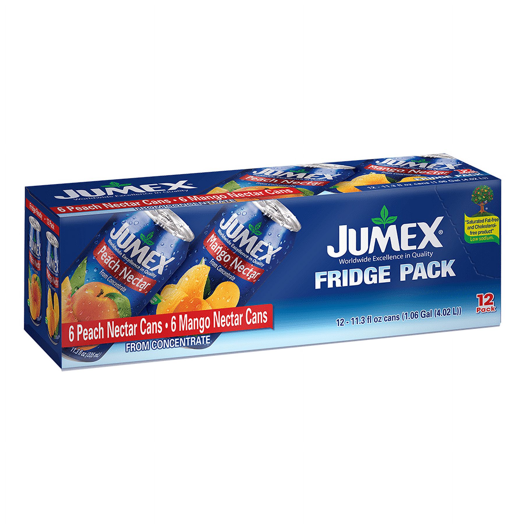 Jumex Mango and Peach Nectar from Concentrate, 11.3 Fl. Oz., 12 Count - image 2 of 5