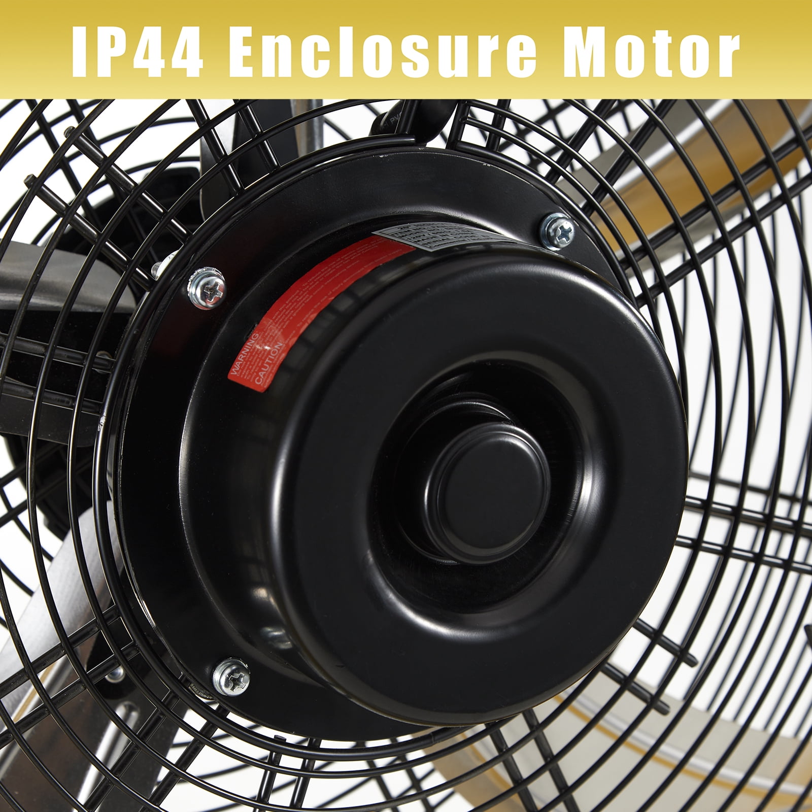 HICFM 20" 6300 CFM Heavy Duty Shroud Fan with IP44 Enclosed Powerful 1/4 Motor