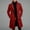 Red Mens Wool Trench Coat, variant on Mens Trench Coats Long Jacket Vintage Casual Windbreaker Cardigan Notch Lapel Overcoats with Pockets
