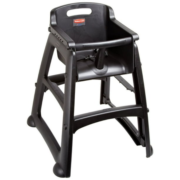 Rubbermaid FG781408BLA Sturdy Chair HiChair Without Wheels Walmart
